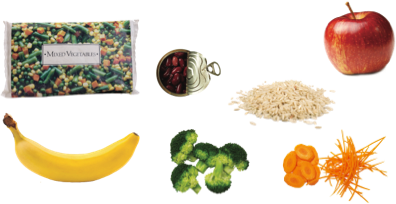 Food with fibre